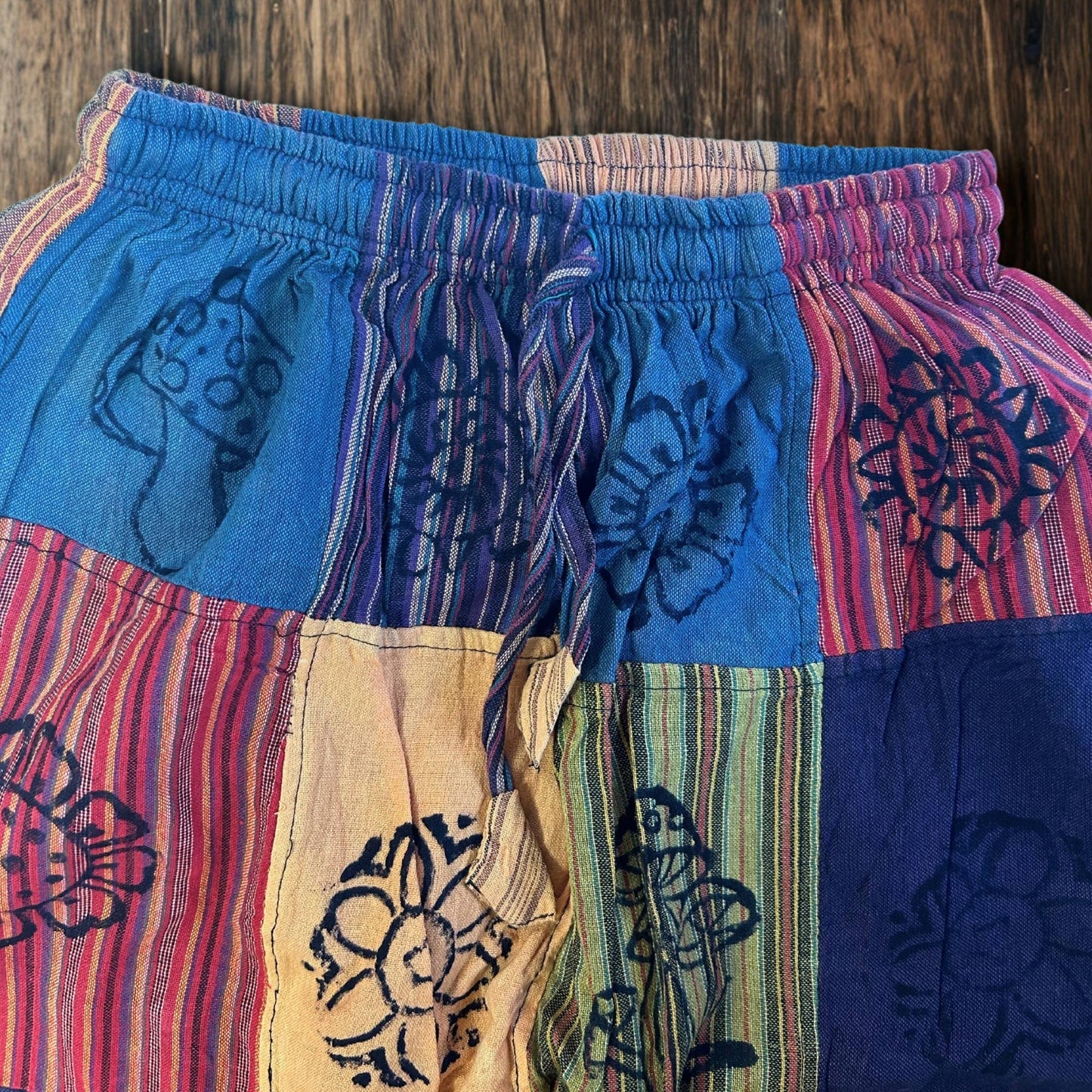 Patchwork Pants – Nomad Sari Collection: Nomad Sari Pants - Purple Tones (105x127cm) S/M