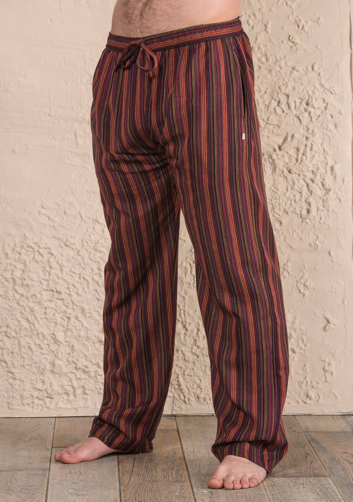 Unisex Cotton Stripe Trousers: X-Large (XL)