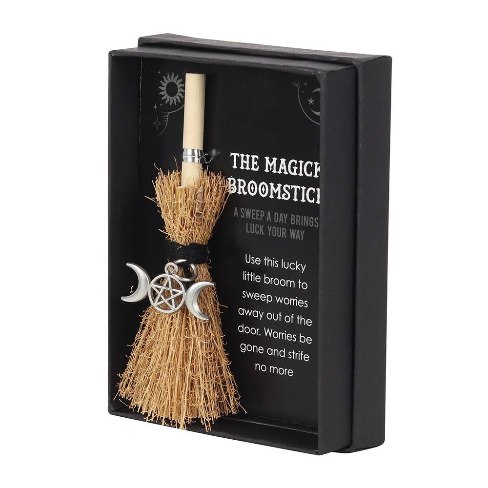 Triple Moon Mini Magick Halloween Broomstick