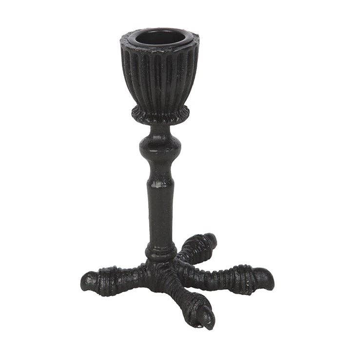 Raven Claw Gothic Taper Candle Holder