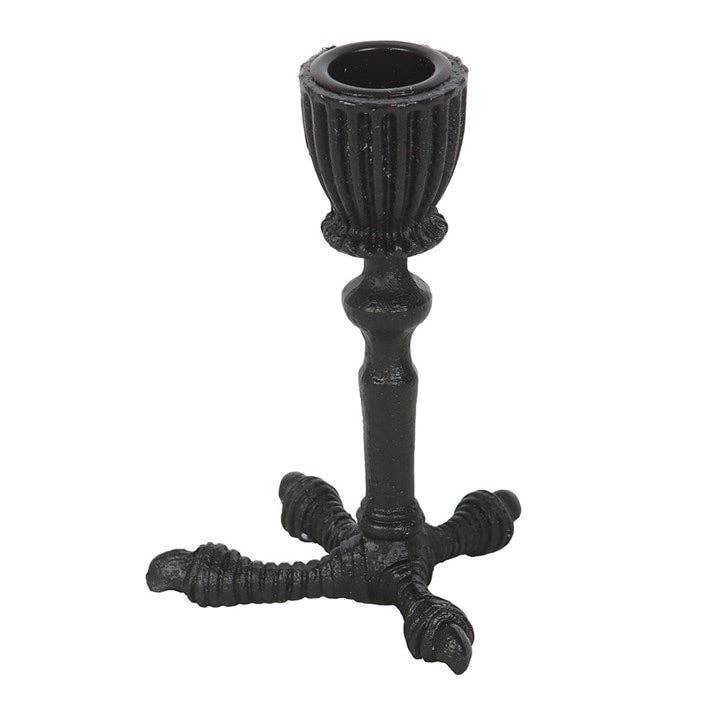 Raven Claw Gothic Taper Candle Holder