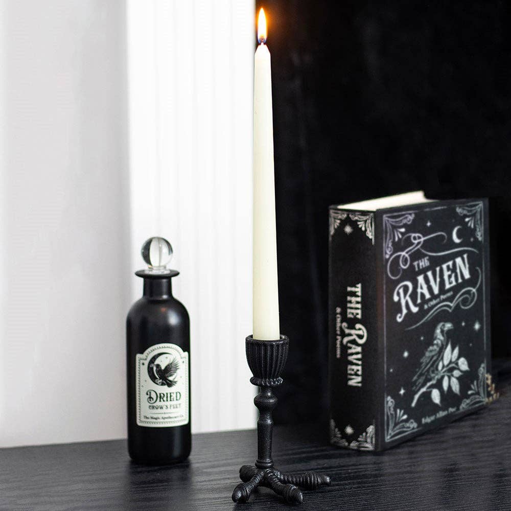 Raven Claw Gothic Taper Candle Holder