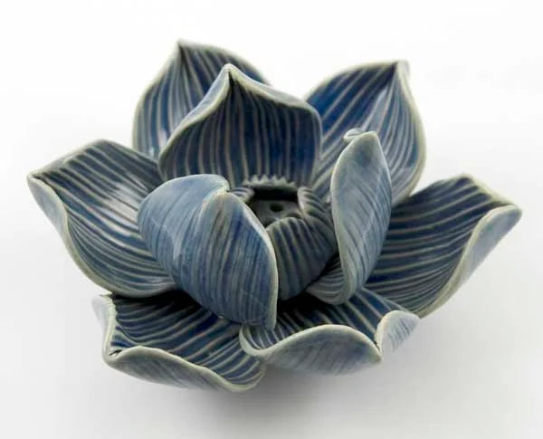 Incense Holder Lotus Blue